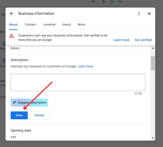 Optimize your business description in GBP 4
